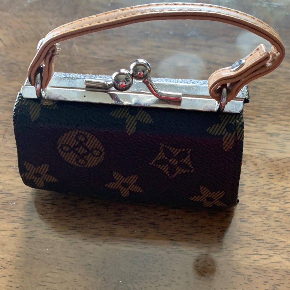 Elegant Black and Brown Designer Mini Bag